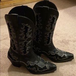 Tall black Ariat boots